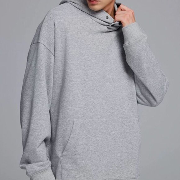 Banana Republic Factory Unisex High-Street Hoodie – M (Gray Space Cotton) - Picture 3 of 7